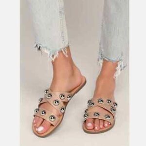 Marc Fisher Bryte Sandal in Light Natural